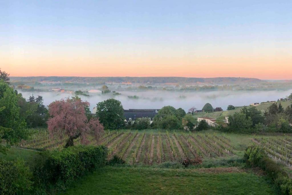 Maison Vue Panoramique Depuis Le Coteau De שינון מראה חיצוני תמונה